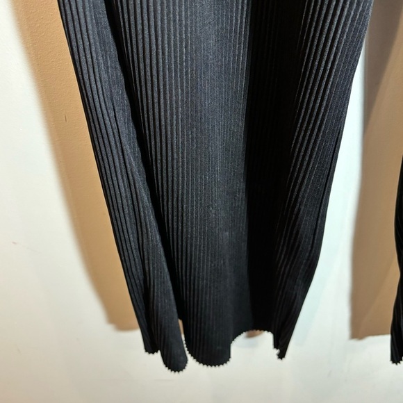 ASOS Sz 14 Mini Pleats Slinky Wide Leg Elasticized Waist Palazzo Style Pants - Picture 4 of 10